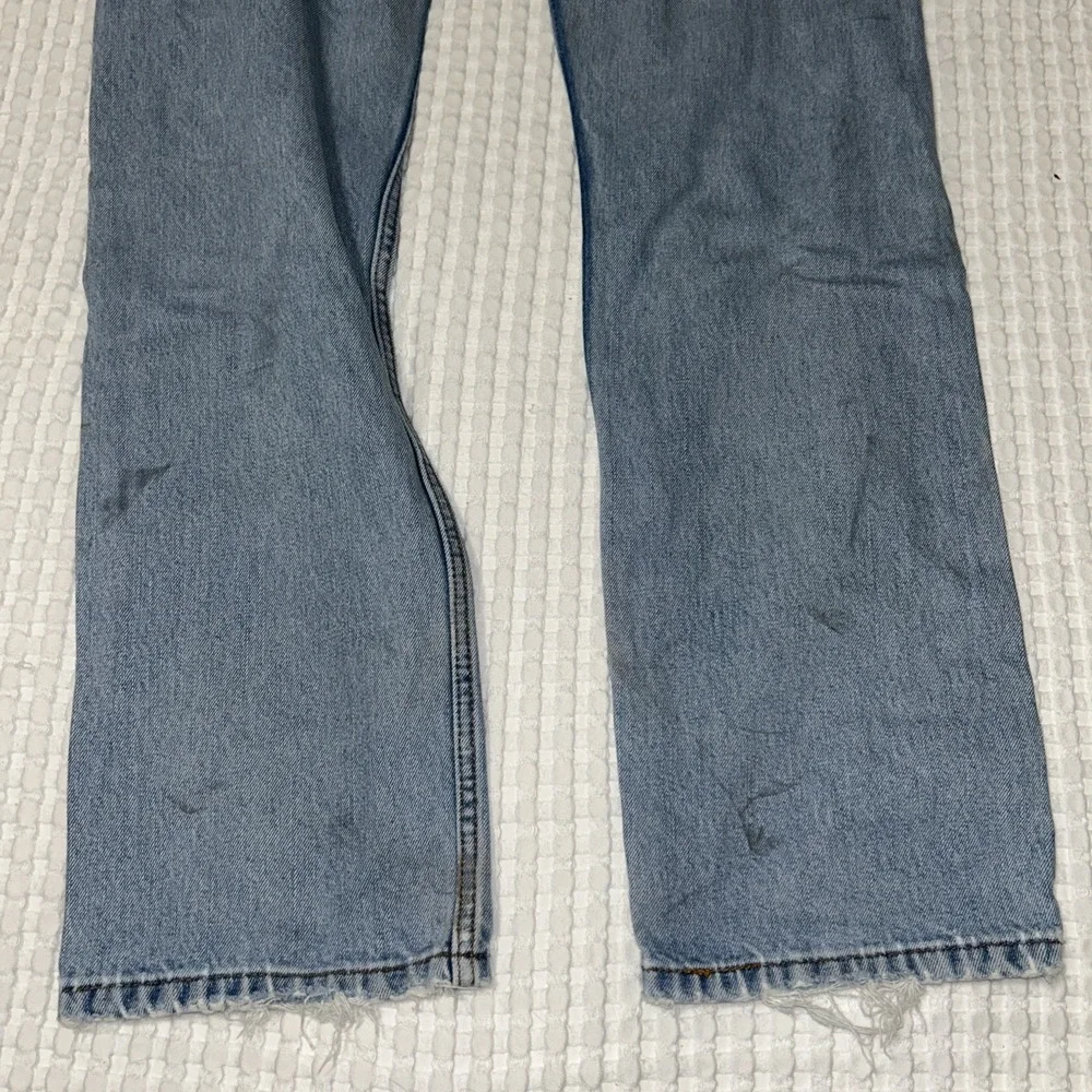 Vintage Y2K Levi's 505 Jeans 34x34 Light Wash Destroyed Distressed Grunge
